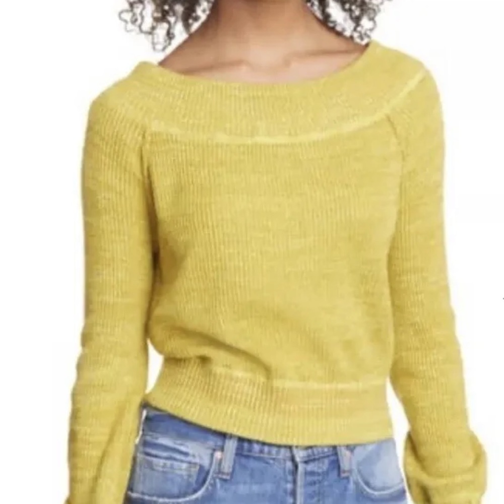 Free People Cropped Sweater